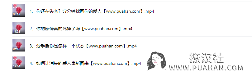 花镇情感《你还在失恋,分分钟找回你的爱人》